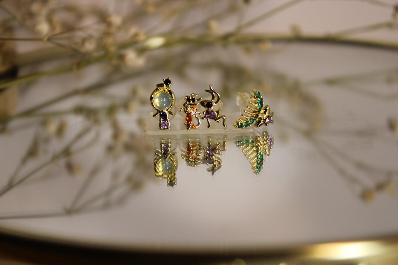 Set de 4 Aretes Disney Mulan