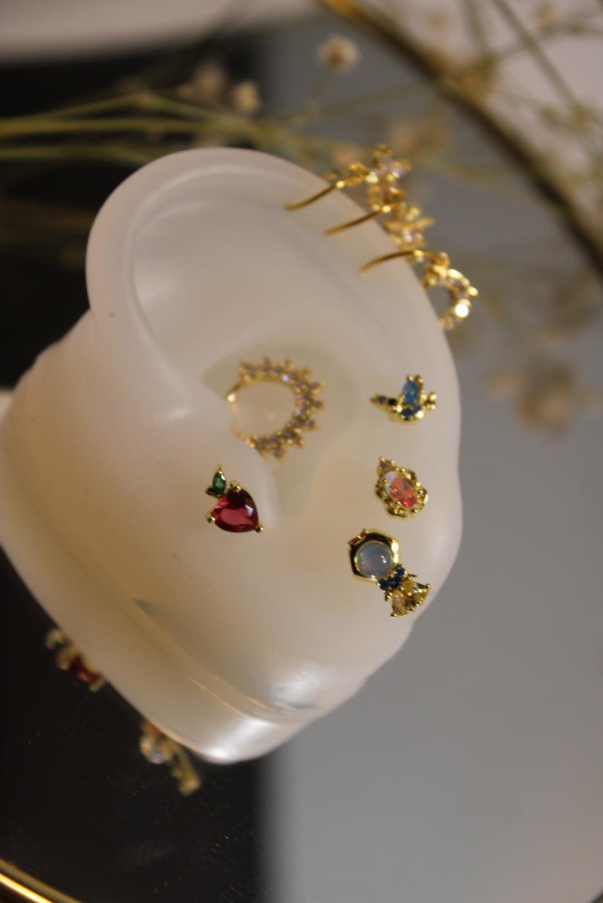Set de 4 Aretes Disney Blanca Nieves
