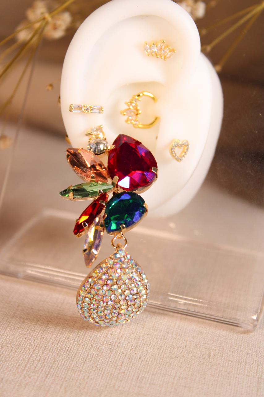 Par de Aretes Floral