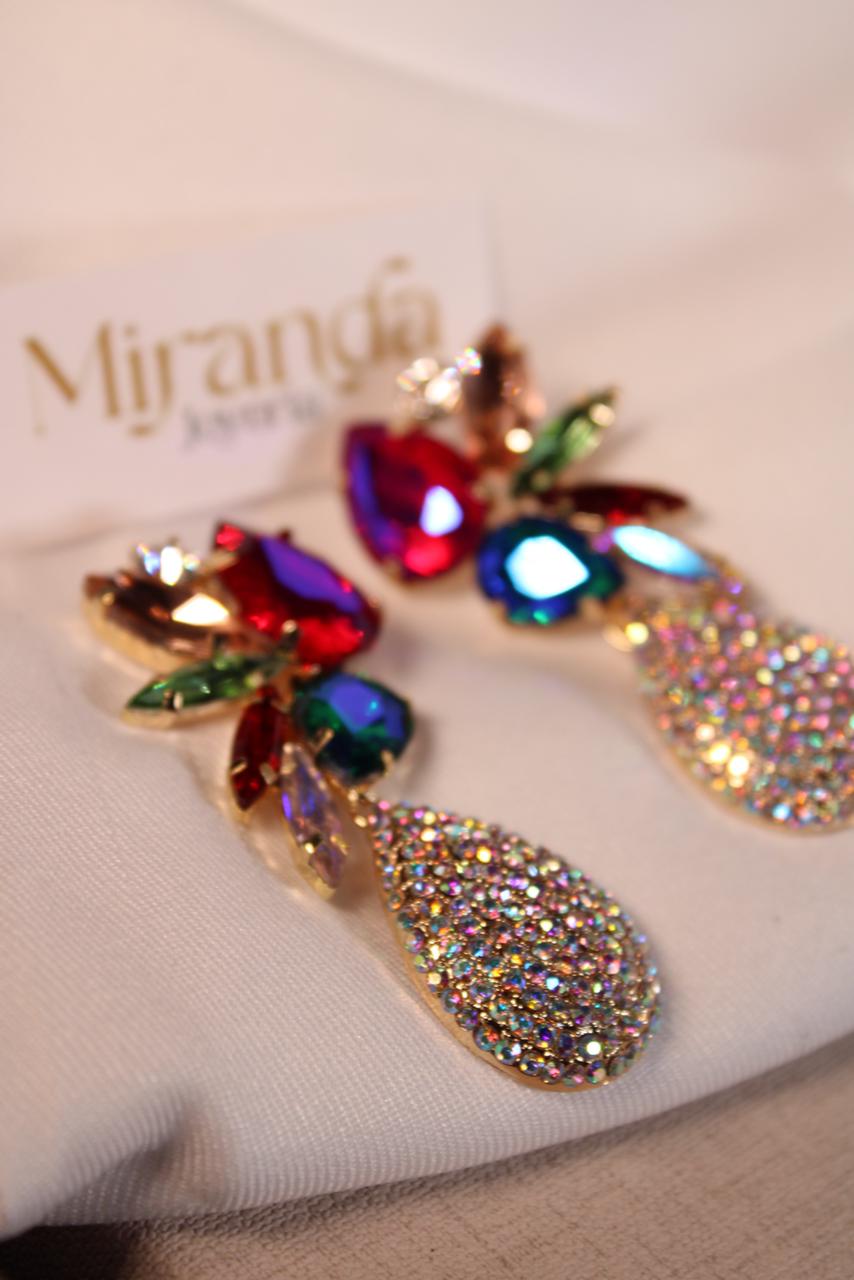 Par de Aretes Floral