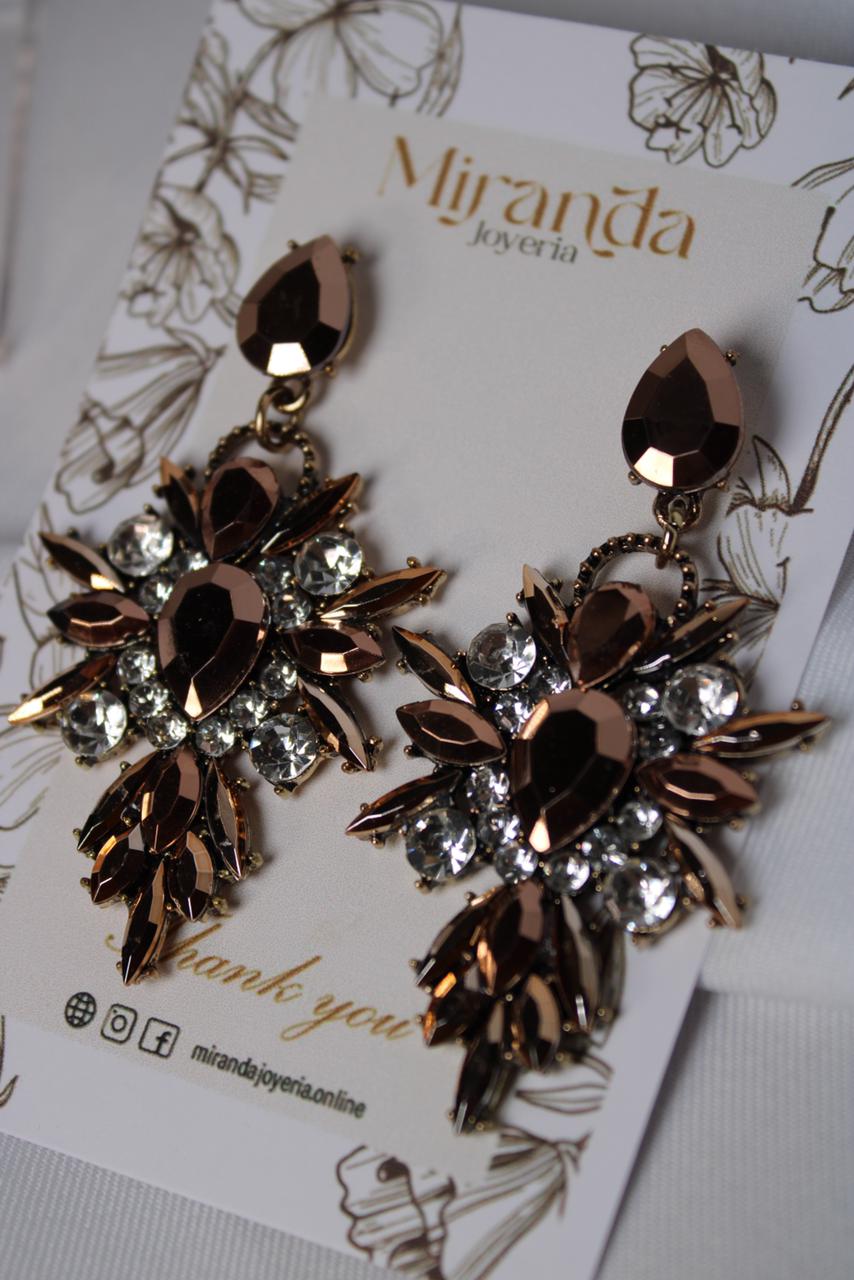 Par de Aretes Angel Cafe