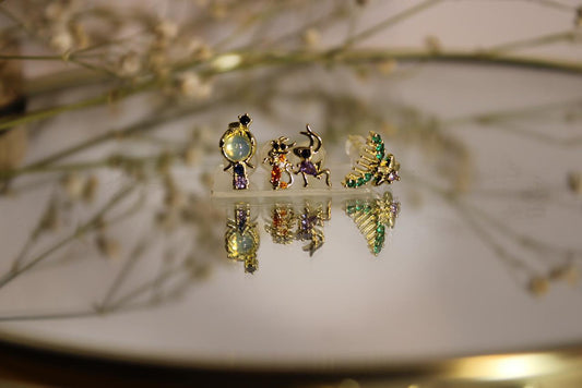 Set de 4 Aretes Disney Mulan