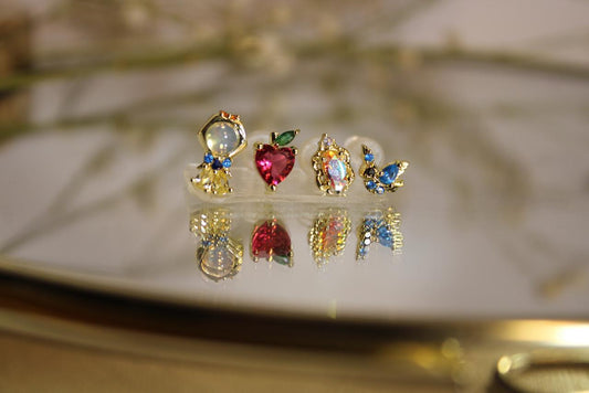 Set de 4 Aretes Disney Blanca Nieves
